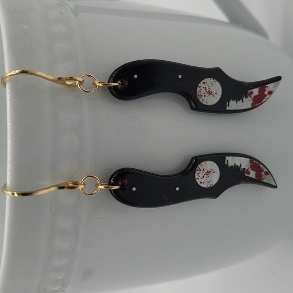 1977- Handmade Halloween Earrings NWT - Picture 2 of 6